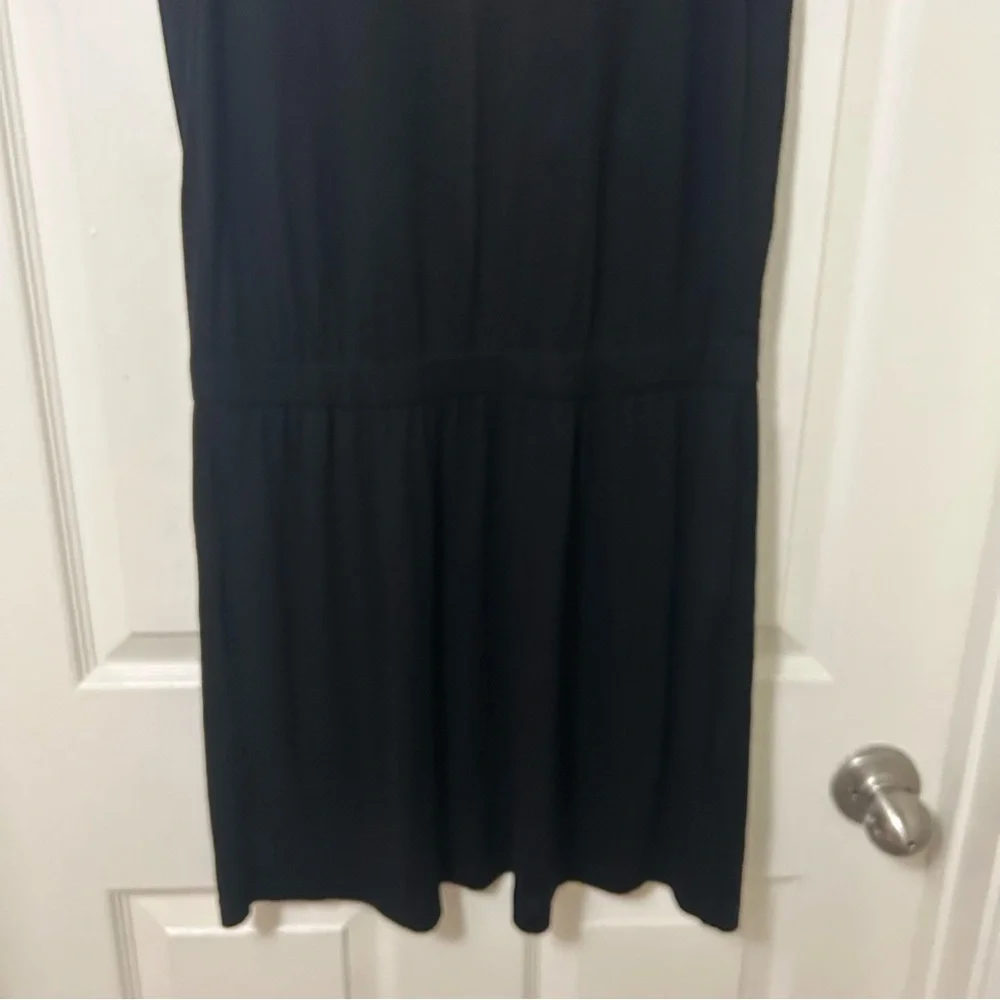 A.L.C. Black Jersey Sleeveless Mini Dress with cutout Size M - Picture 7 of 12